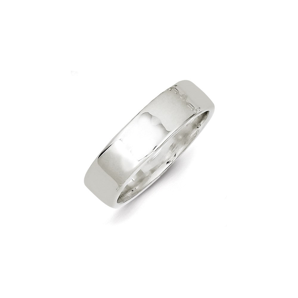 Sterling Silver 6mm Lightweight Flat Size 9.5 Band