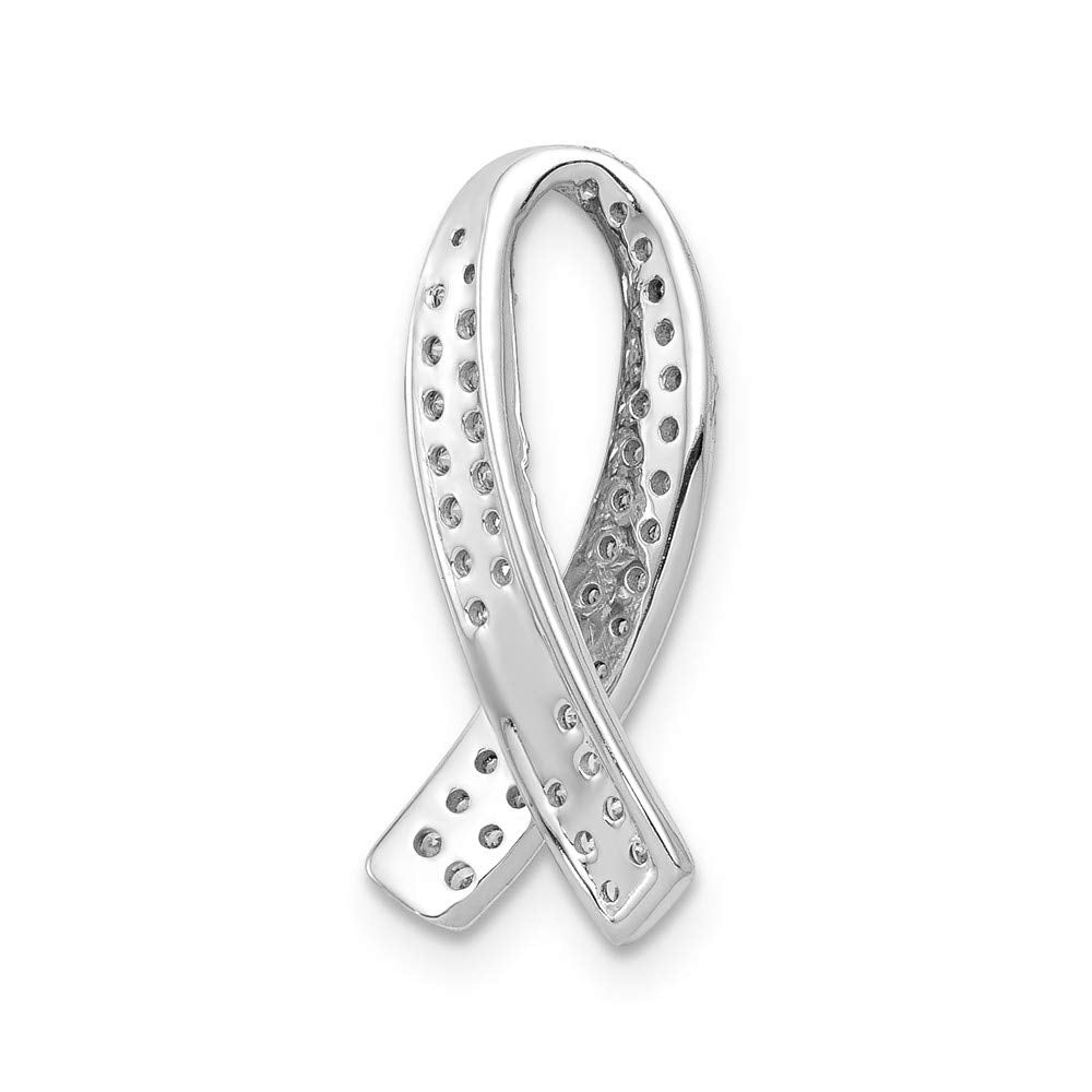 14k White Gold Diamond Hinged Hoop Earrings