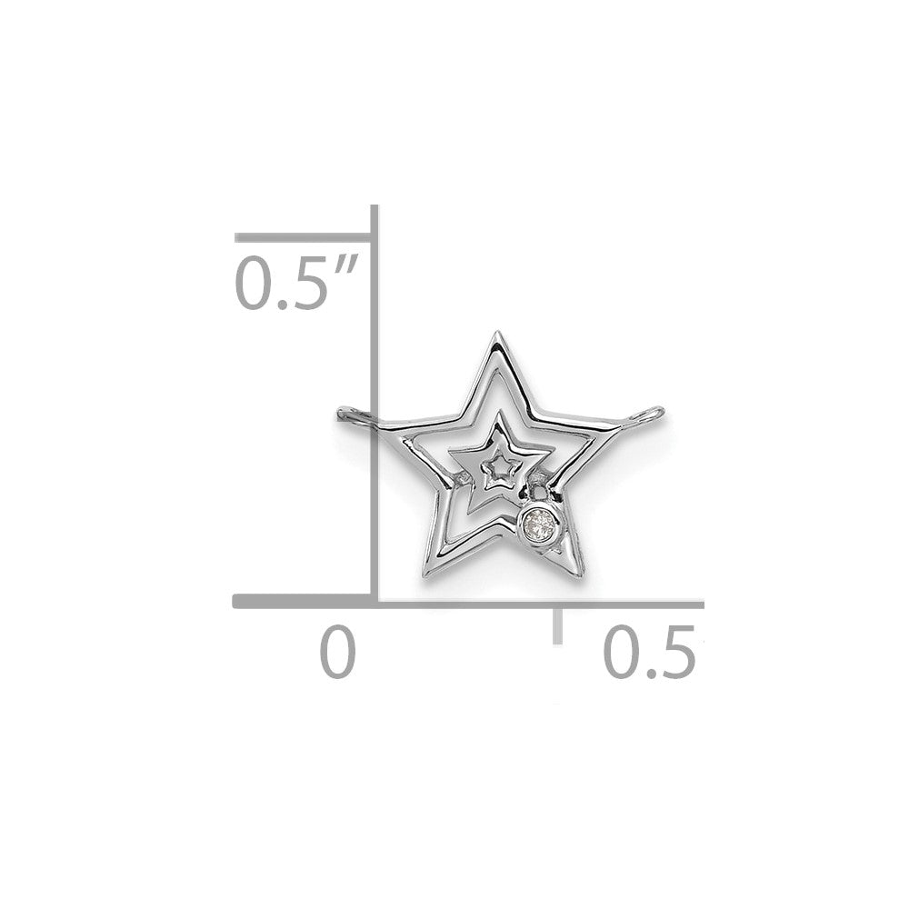 Stella & Dot 10kw Diamond Star Charm Element