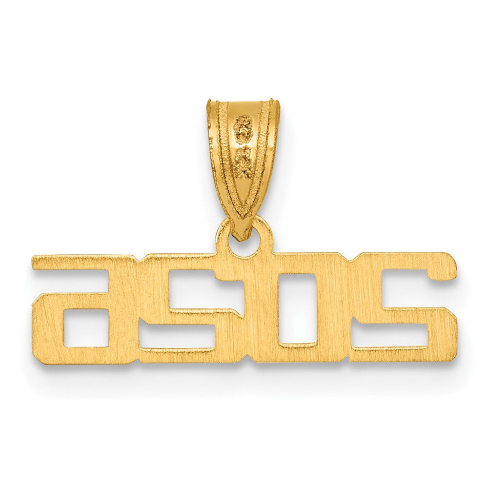 14K Polished 2026 Graduation Charm