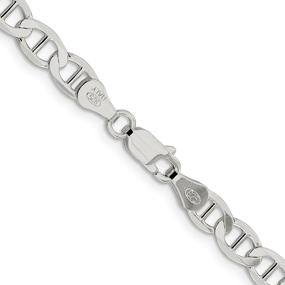Sterling Silver 5.7mm Flat Anchor Chain 20 Inches