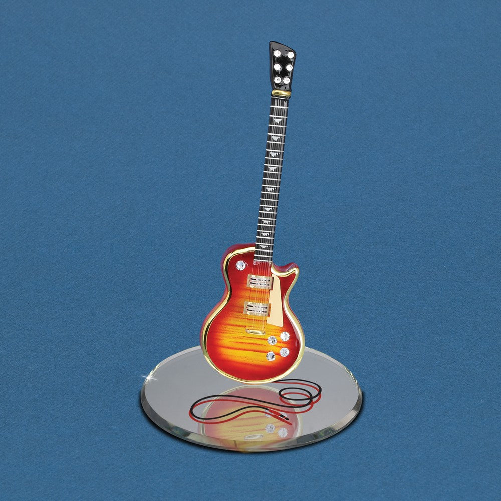 Glass Baron Cherry Burst Classic Guitar Glass Figurine
