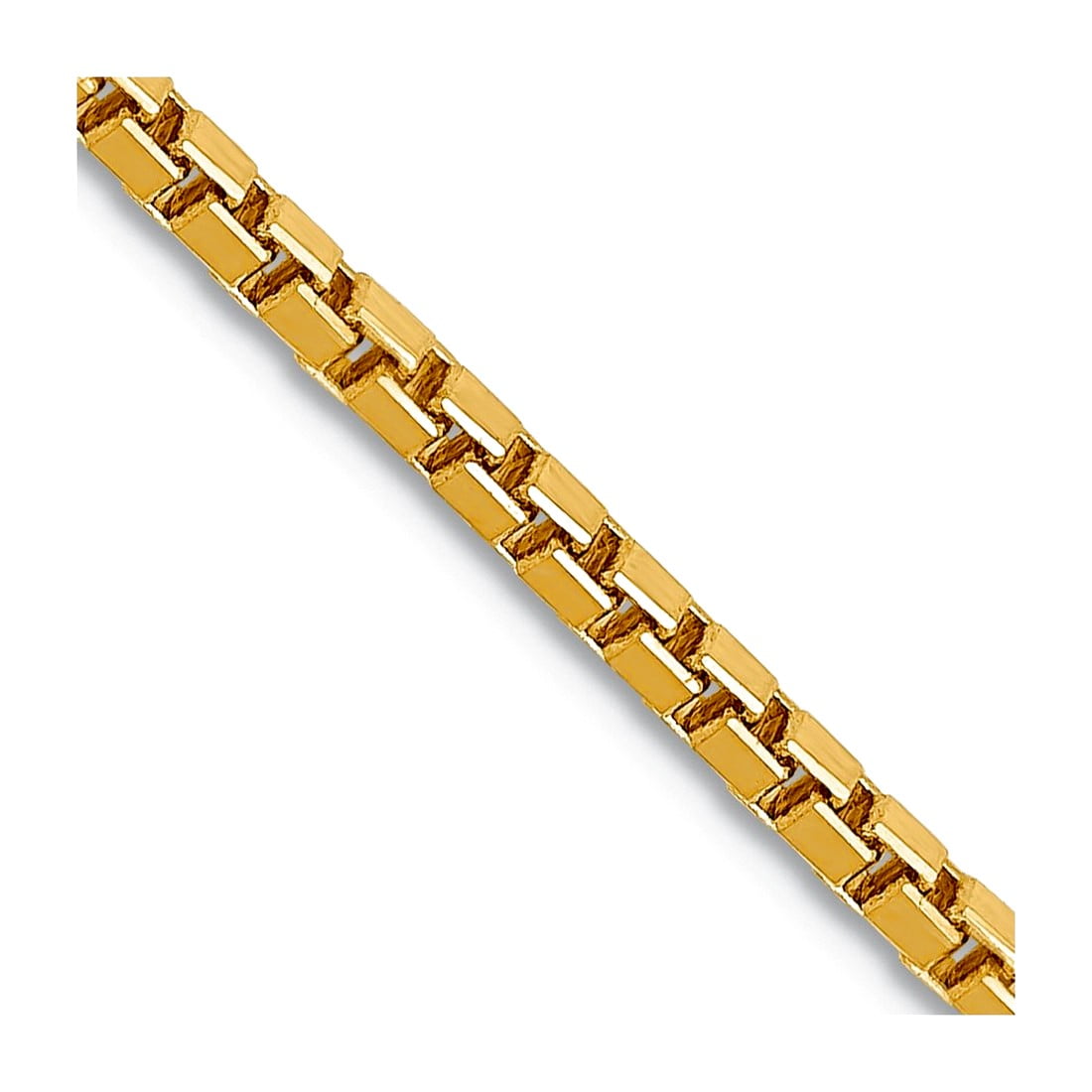 14K 18 inch 1.9mm Box with Lobster Clasp Chain