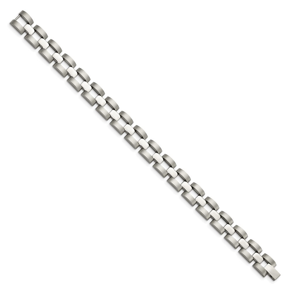 Stainless Steel Brushed and Polished 8.25in Bracelet