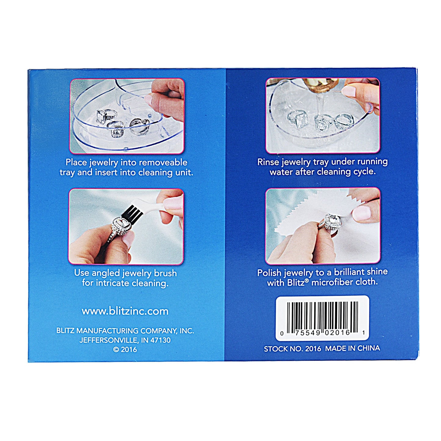Ultra battery operated jewelry cleaning machine