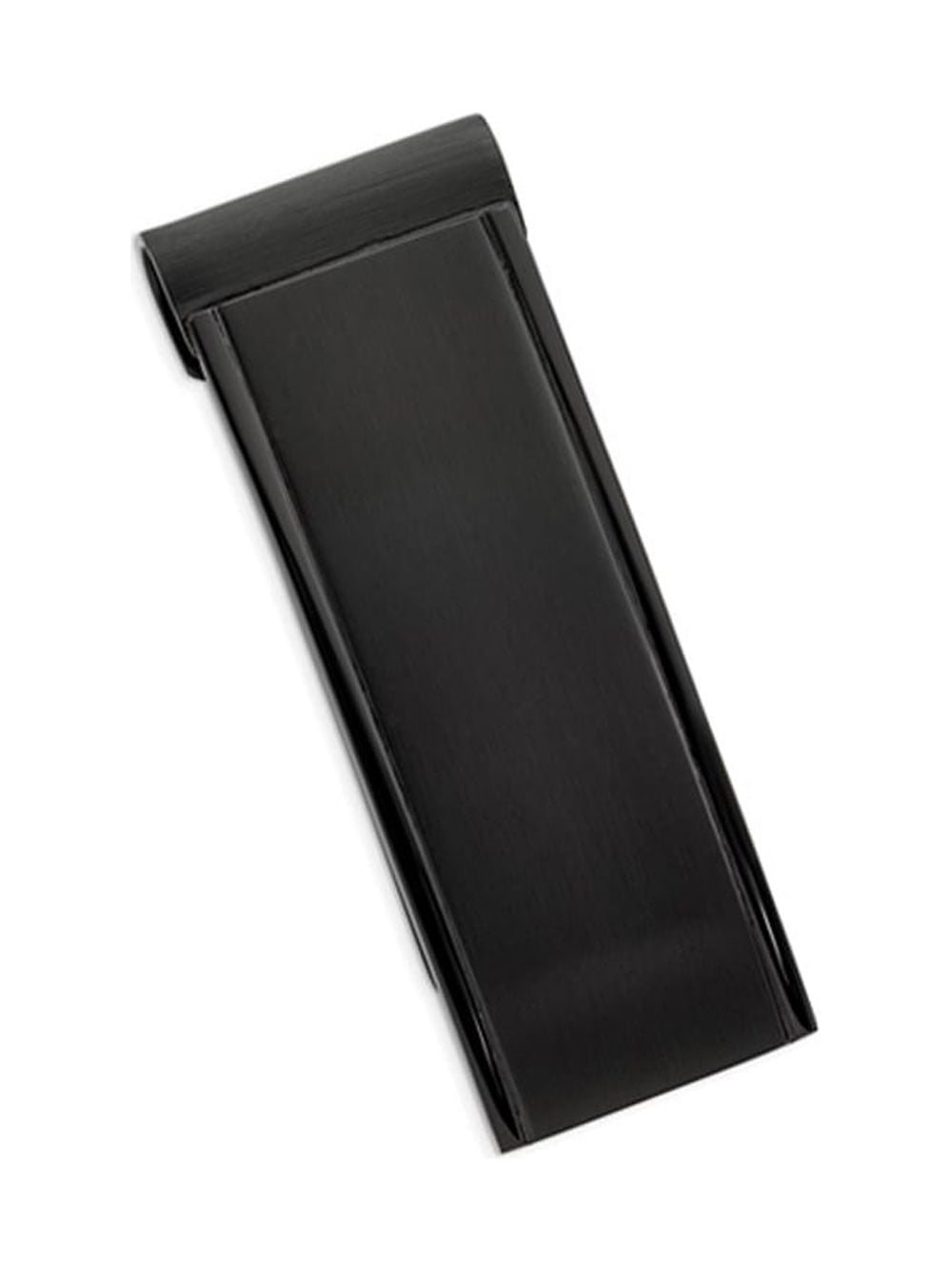 Primal Steel Stainless Steel Brushed and Polished Black IP-plated Money Clip
