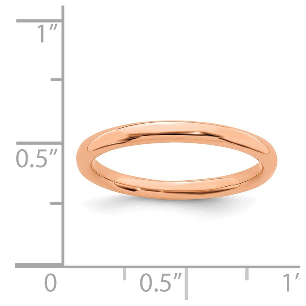 Sterling Silver Stackable Expressions Pink-plated Polished Ring Size -10