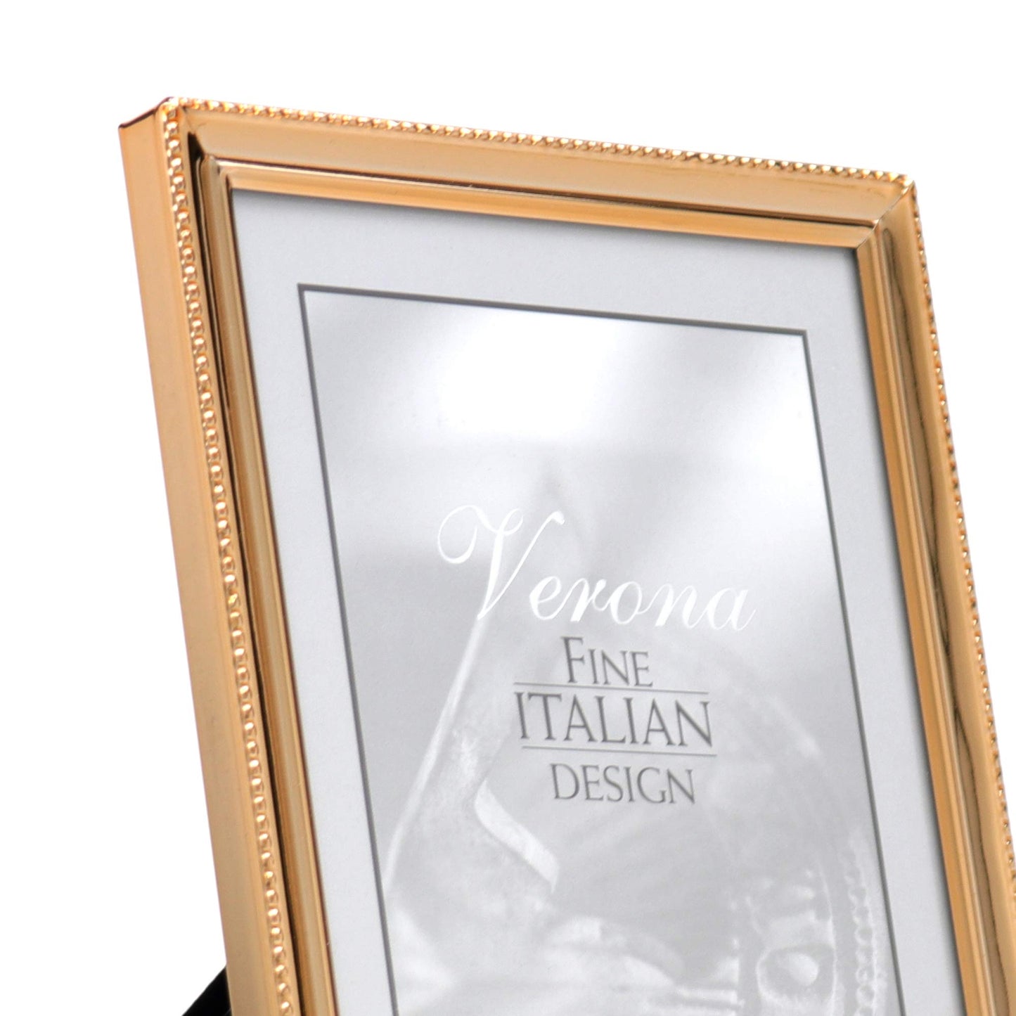 Lawrence Frames 5.12" x 7.13" Metal Picture Frame, Gold