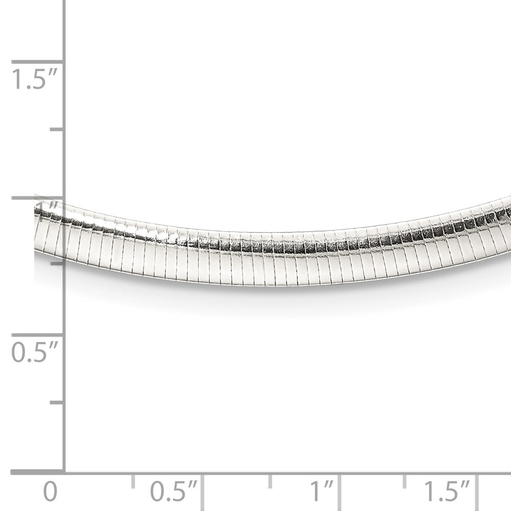 Sterling Silver 4.5mm Polished Cubetto 16in Necklace 16 Inches