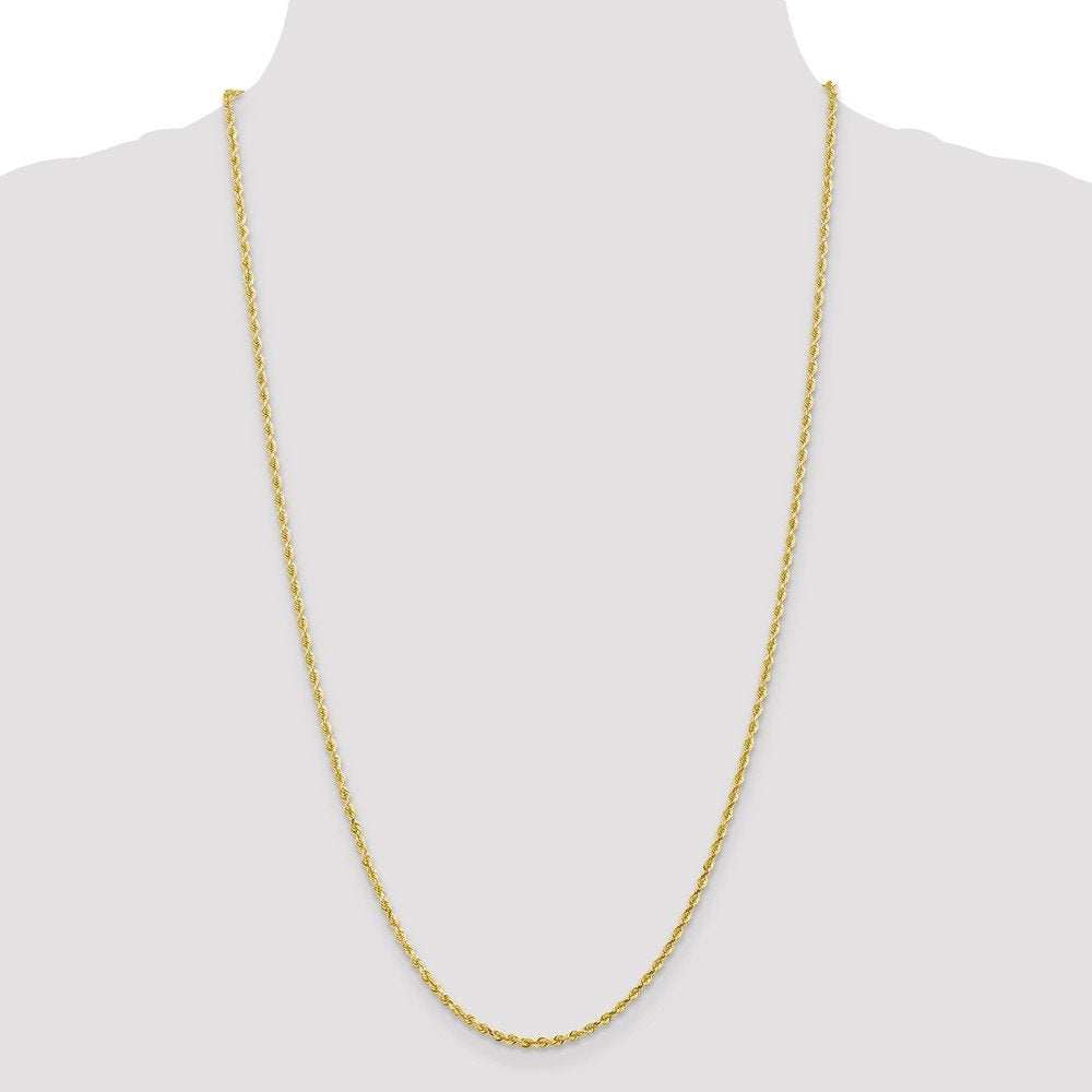 10k 2.25mm D/C Quadruple Rope Chain Anklet