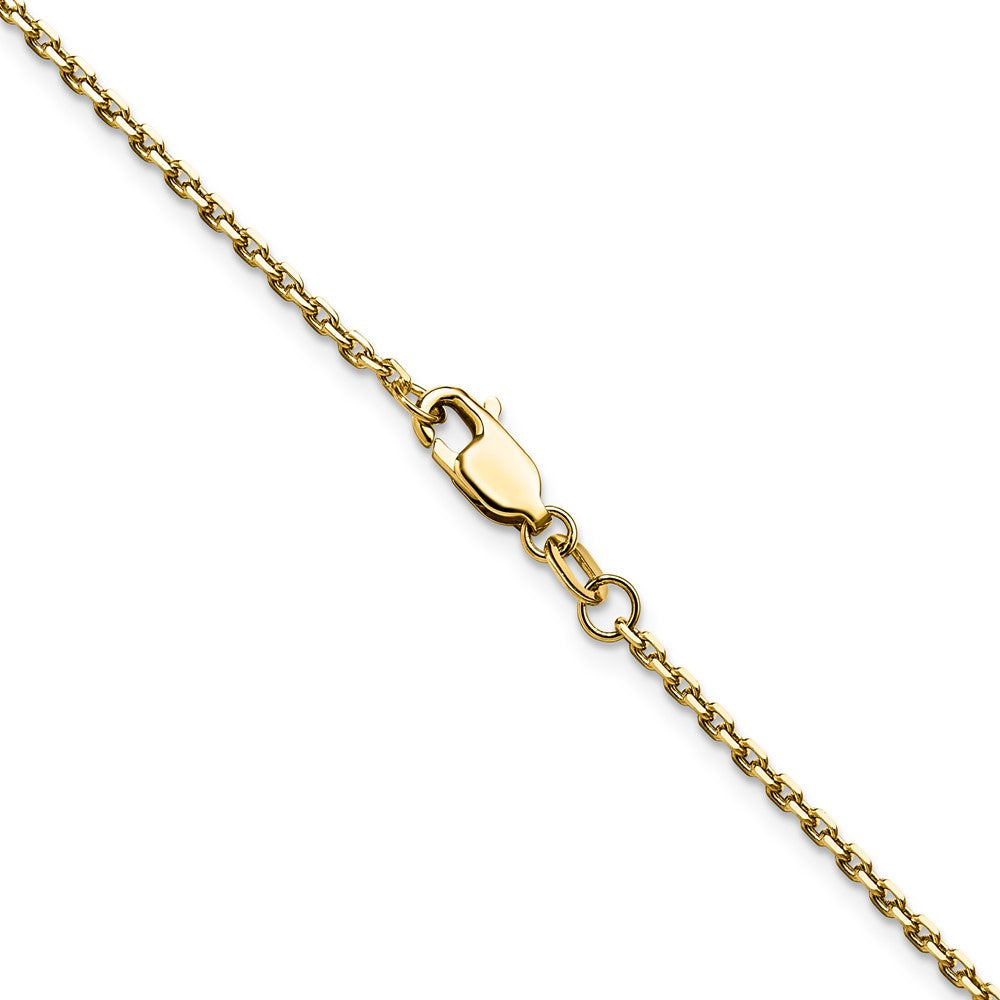 14K 1.65mm D/C Square Cable Chain