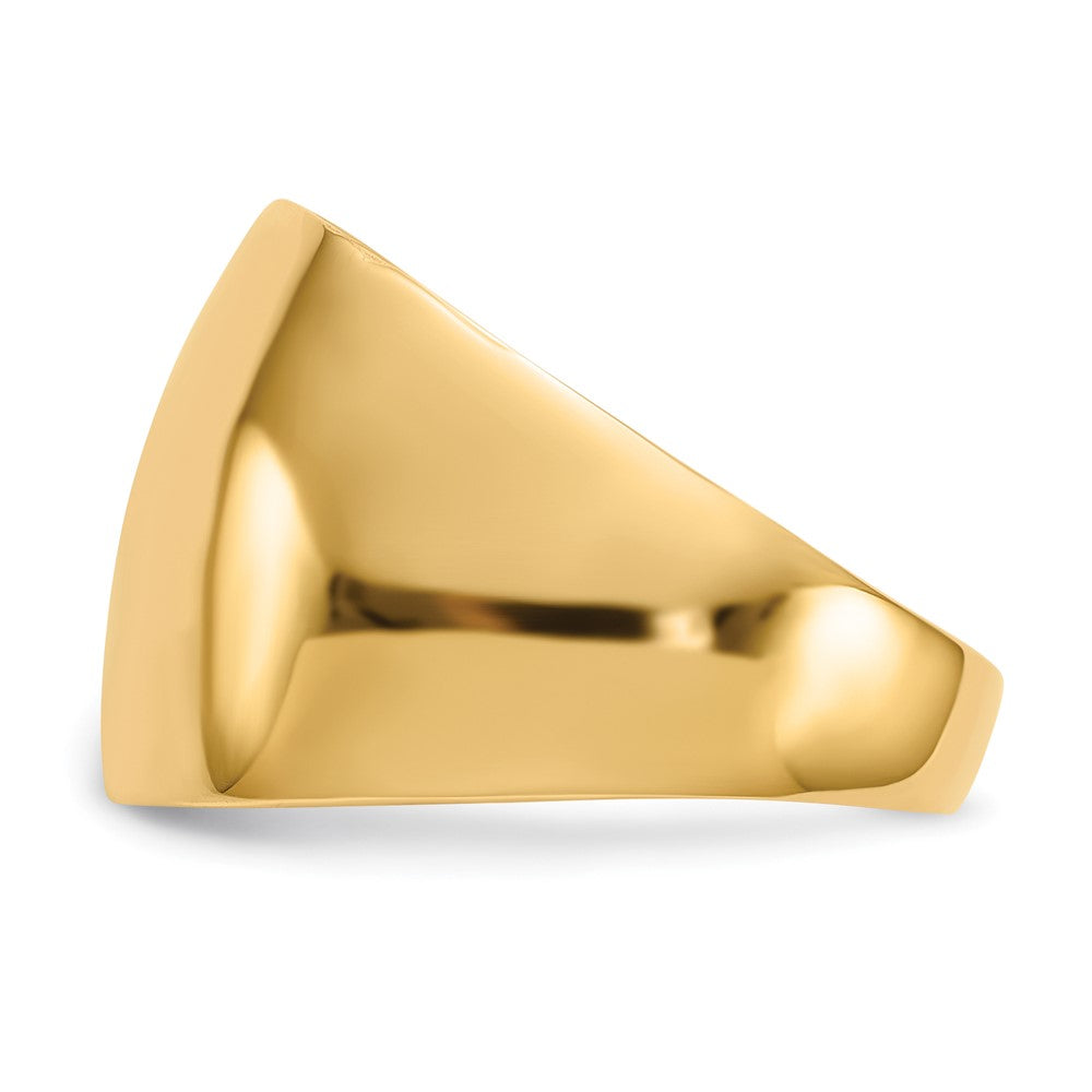 10K Polished Dome Ring