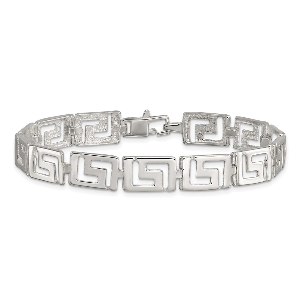 Sterling Silver Greek Key Bracelet 7.5 inches