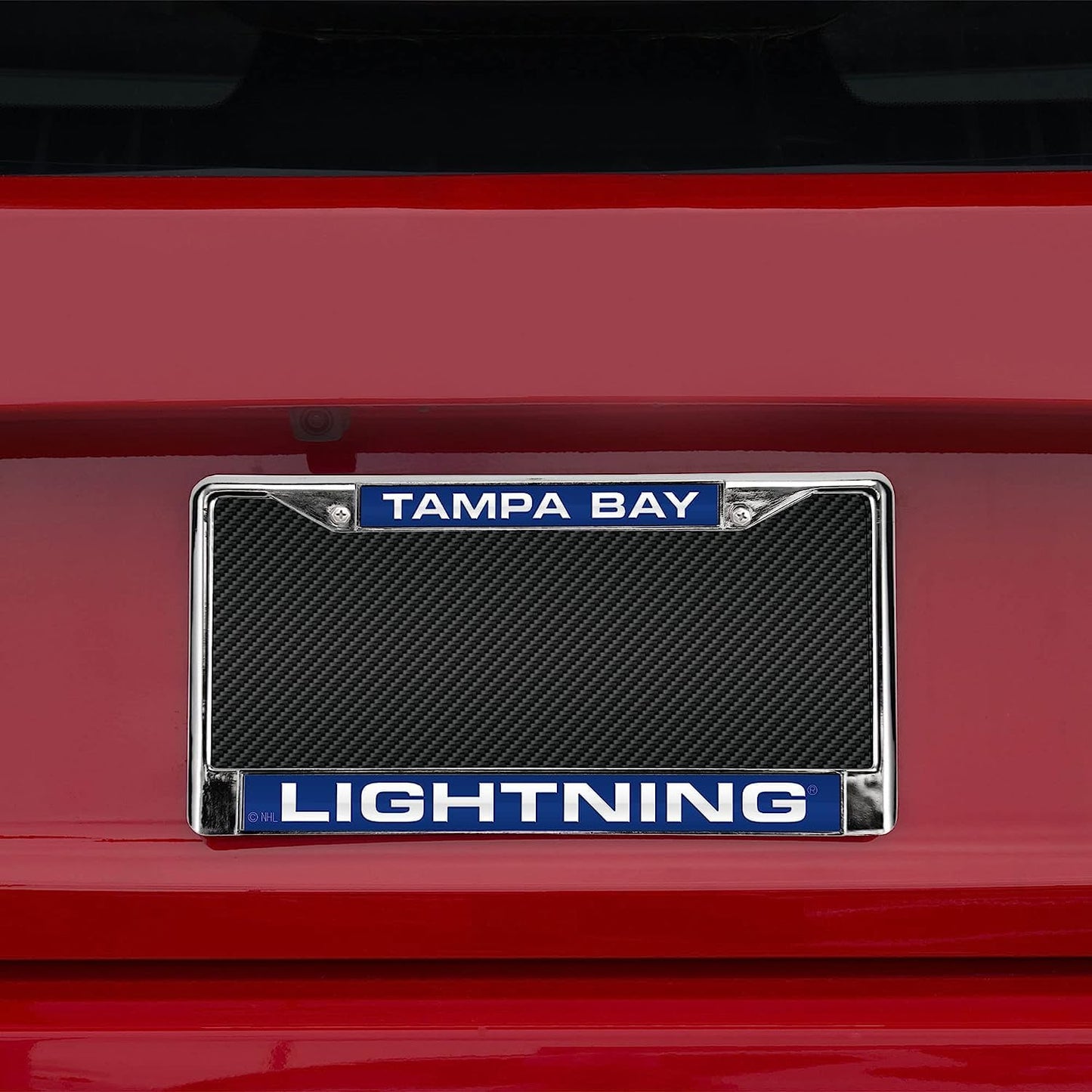 Tampa Bay Hockey Lightning Chrome Metal Laser Cut License Plate Frame