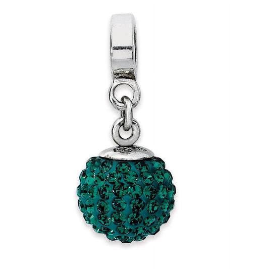 Sterling Silver Reflections May Preciosa Crystal Ball Dangle Bead