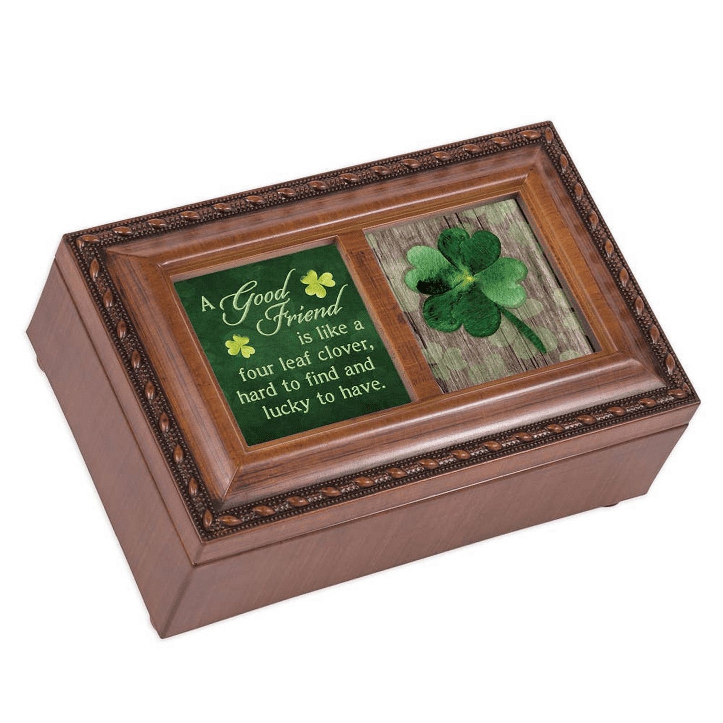 A GOOD FRIEND with Clover Resin Music Box: When Irish Eyes Are Smiling Q-GM22931