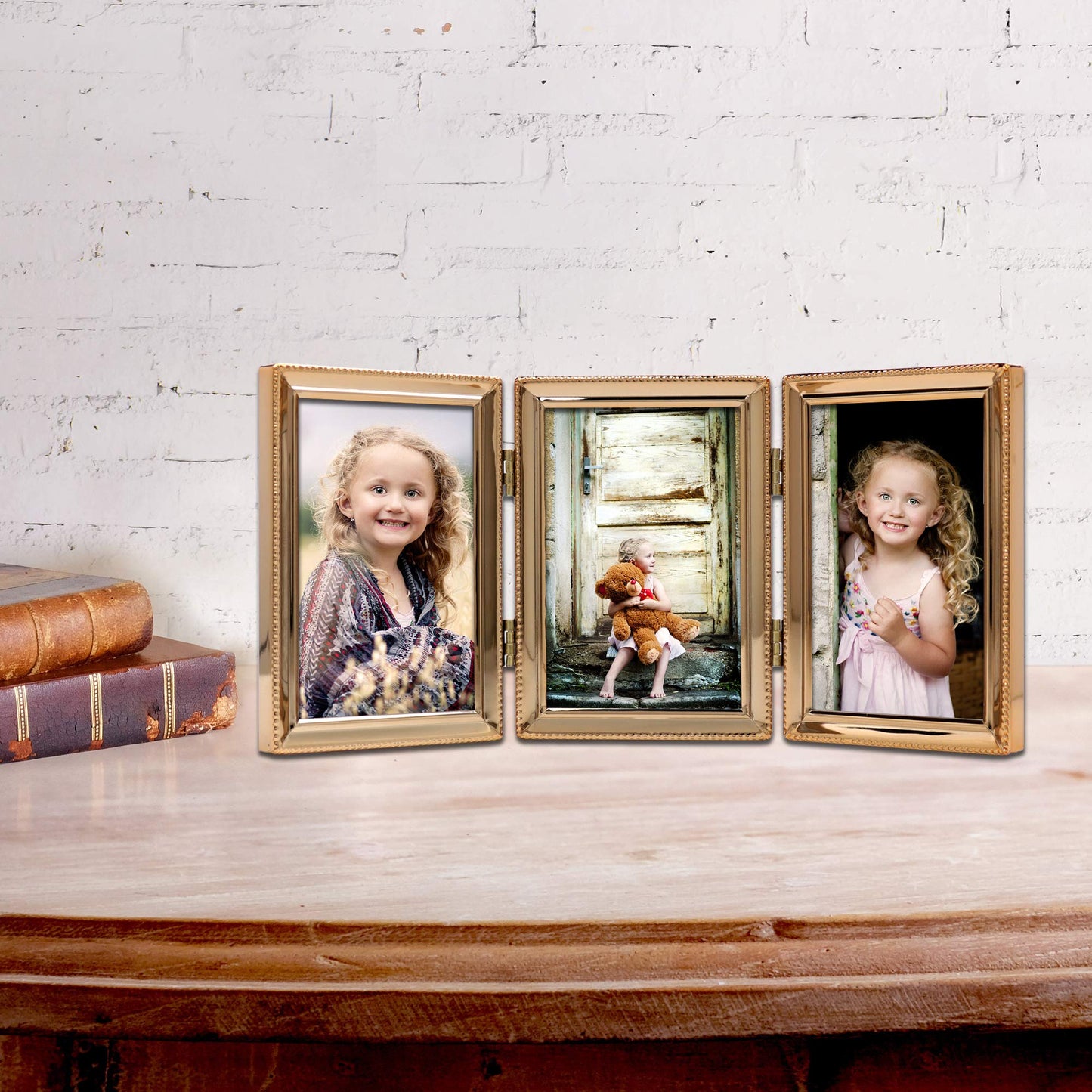 Lawrence Frames 5.12" x 11.1" Metal Picture Frame, Gold
