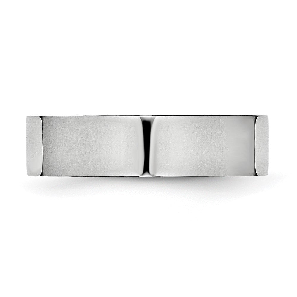Cobalt Flat Polished 6mm Band Size - 11.5