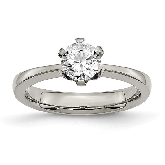 Titanium CZ Ring