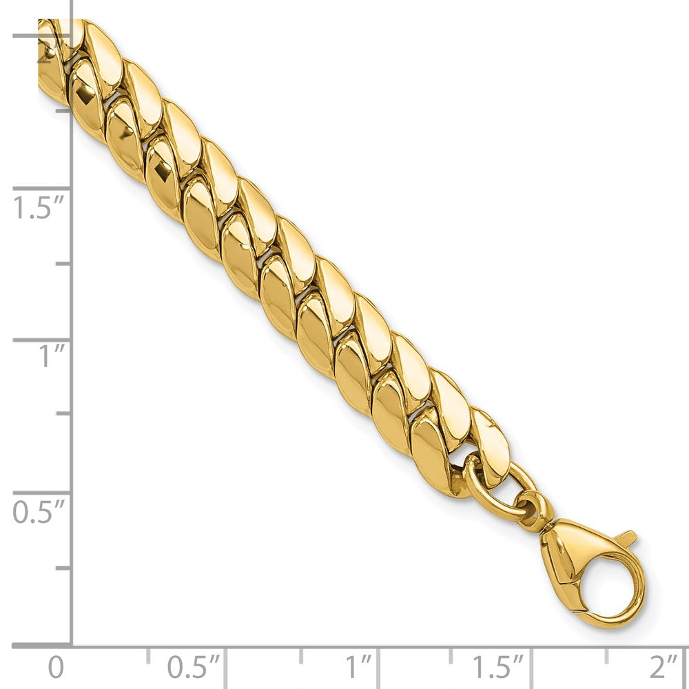 14K Polished Fancy Link Bracelet 7.5  inches