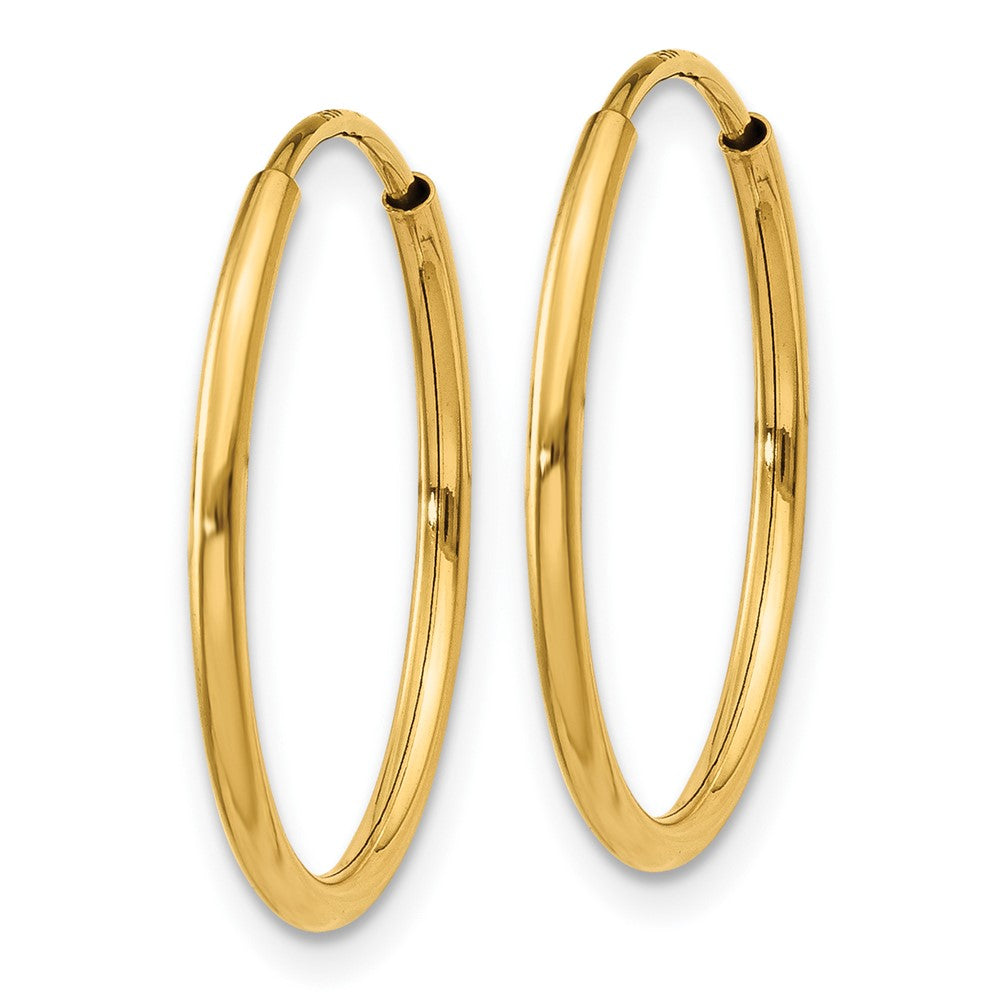 14k 1.00mm Endless Hoop Earring