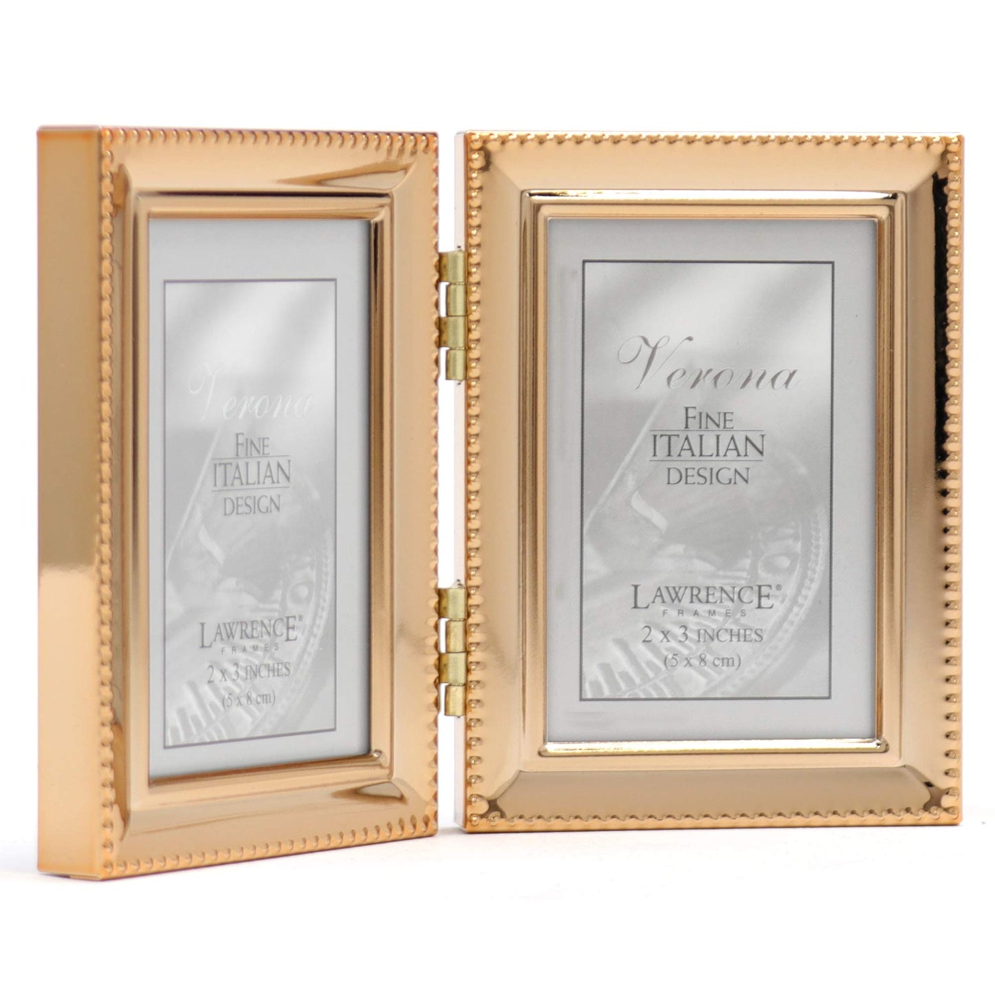 Lawrence Frames 3.66" x 5.47" Metal Picture Frame, Gold