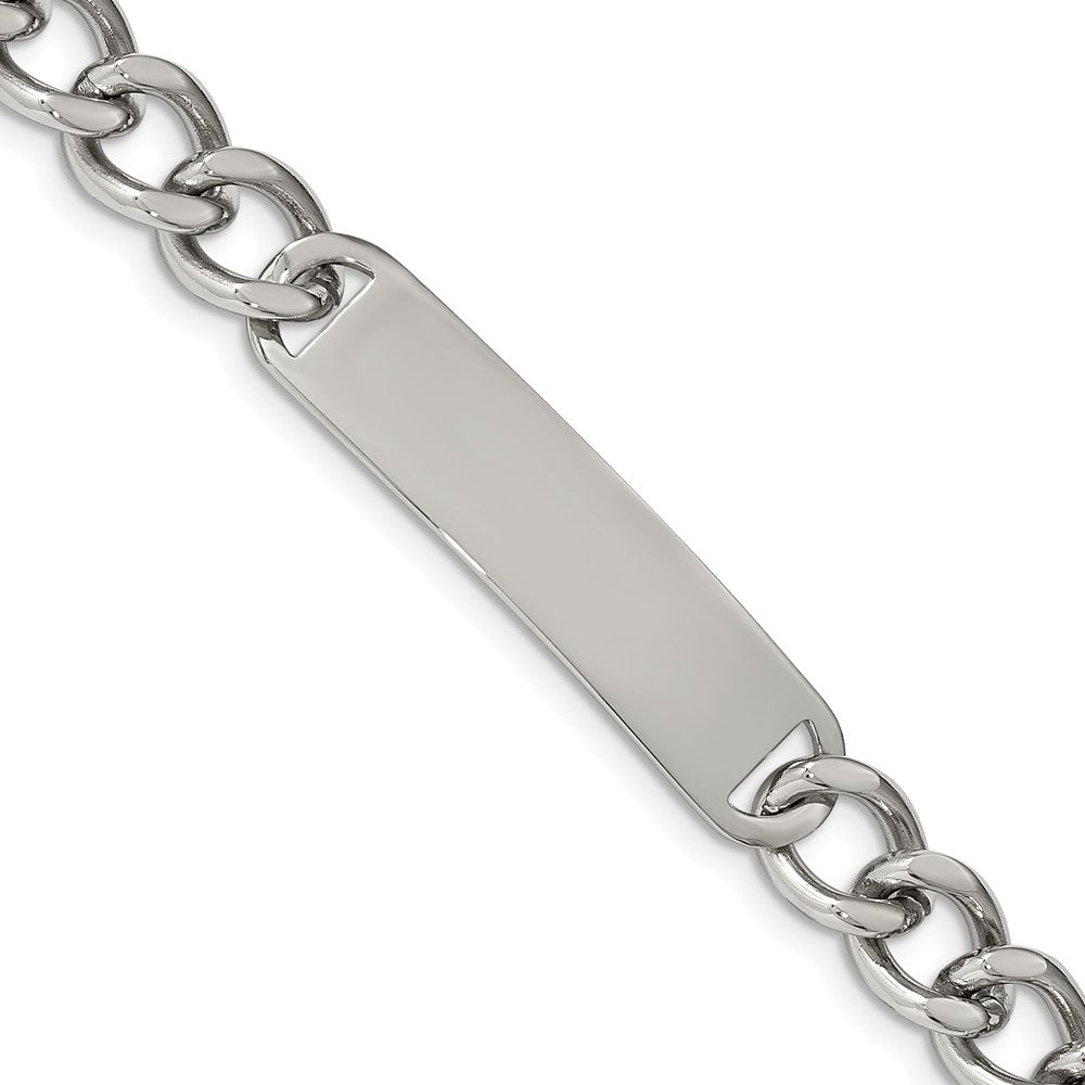 Stainless Steel Polished 8.5in ID Bracelet 8.5 inches
