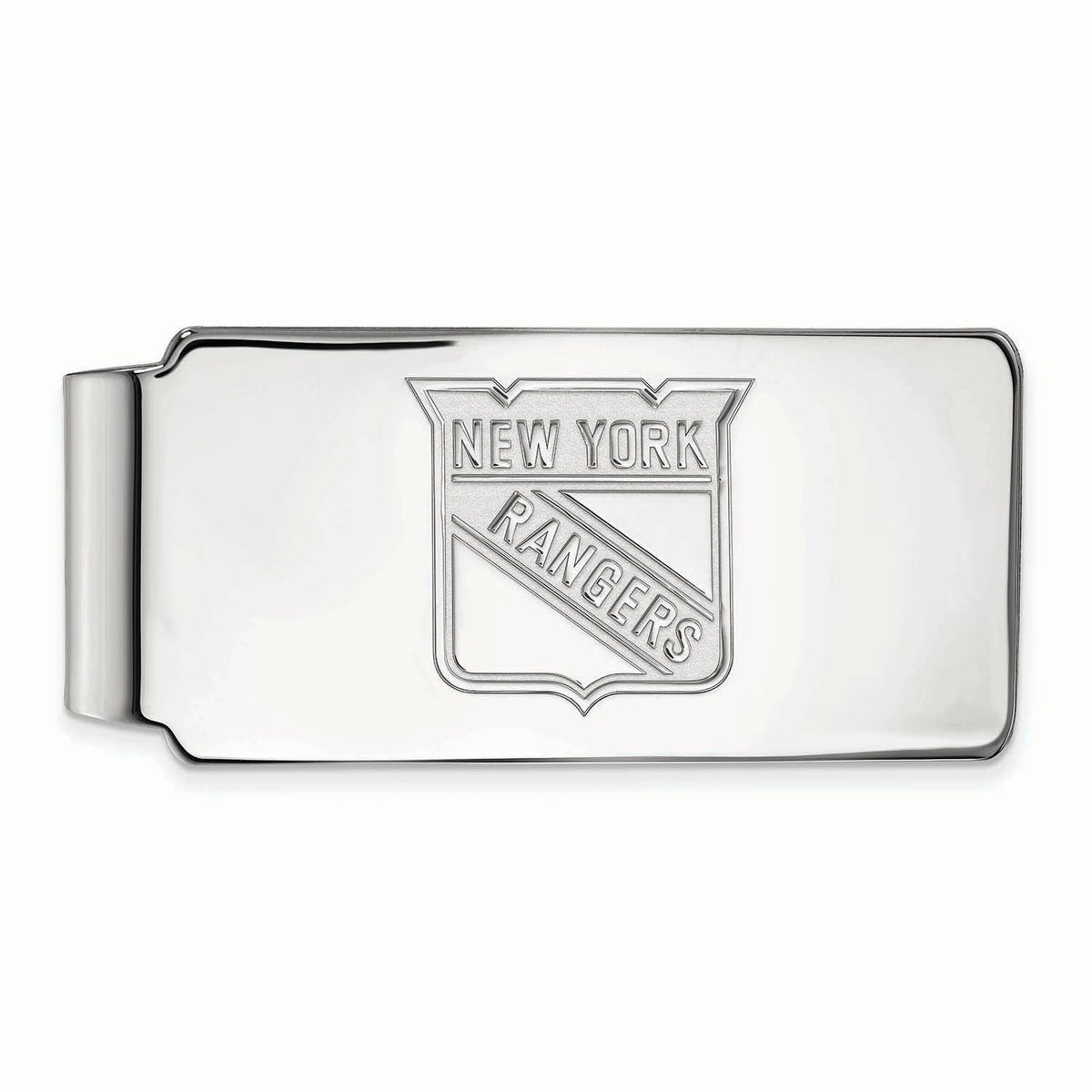 Silver New York Rangers Money Clip