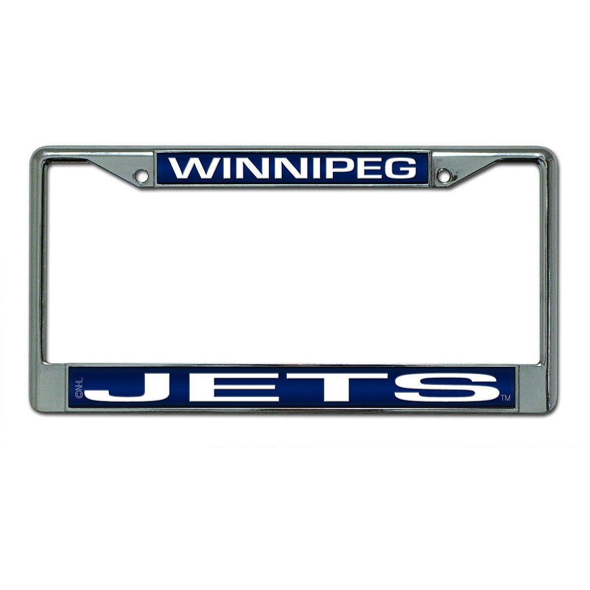 Winnipeg Jets Laser Etched Chrome License Plate Frame