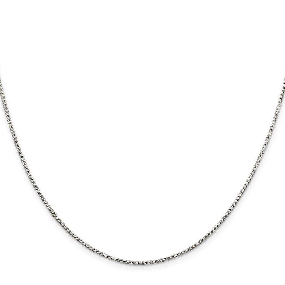 Sterling Silver 1.25mm Round Franco Chain 20 Inches