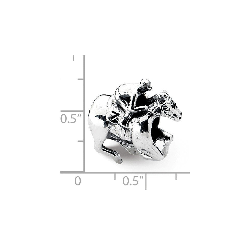 Sterling Silver Reflections Race Horse Bead