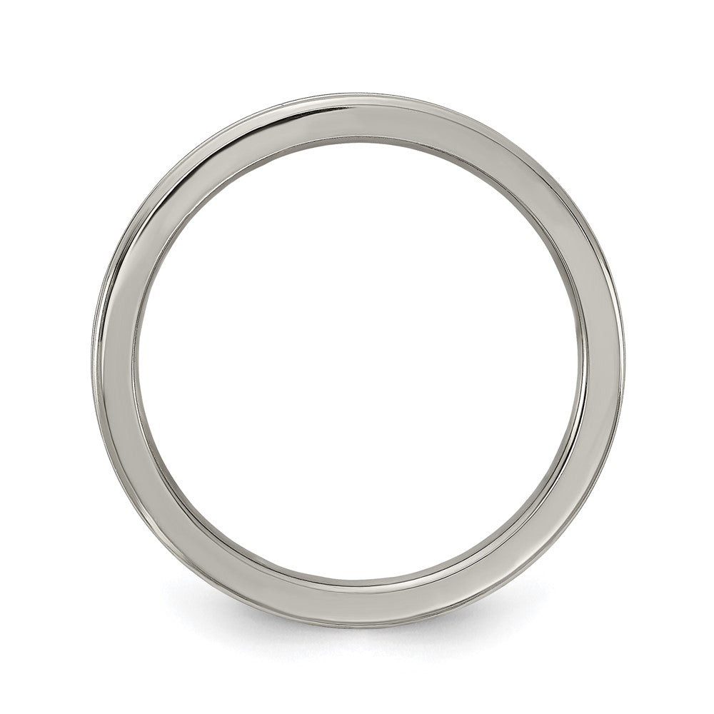 Edward Mirell Gray Ti Polished Concave 2mm Band