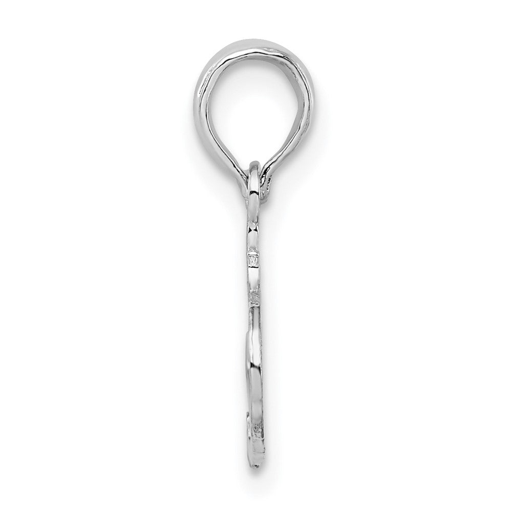 De-Ani Sterling Silver Rhodium-Plated Polished #1 SISTER Pendant
