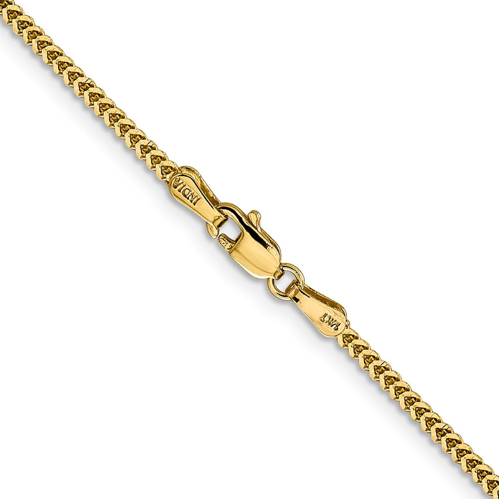 14K 24 inch 1.4mm Franco with Lobster Clasp Chain