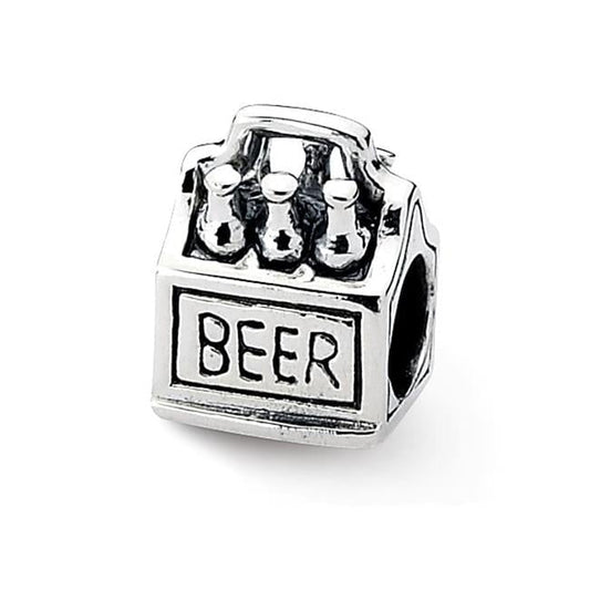 Sterling Silver Reflections 6-pack Beer Bead