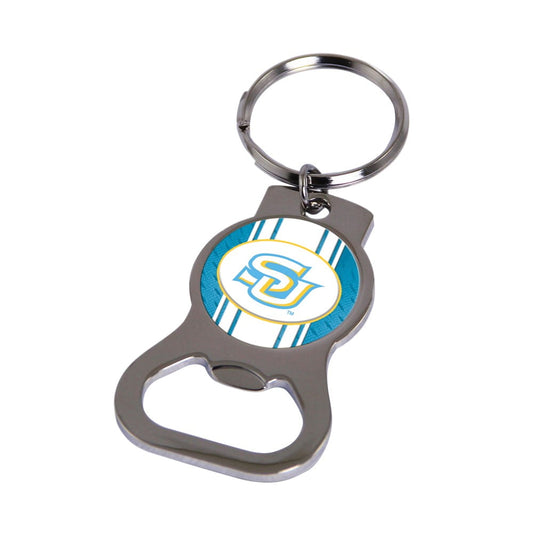 NCAA Univ. of Pittsburgh Silver-tone Bottle Opener Key Ring by Rico Industries QGC6438