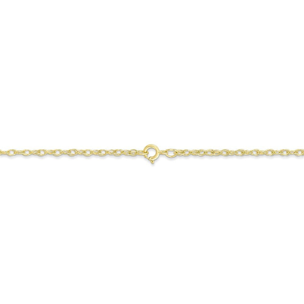 10k 1.35mm Carded Cable Rope Chain