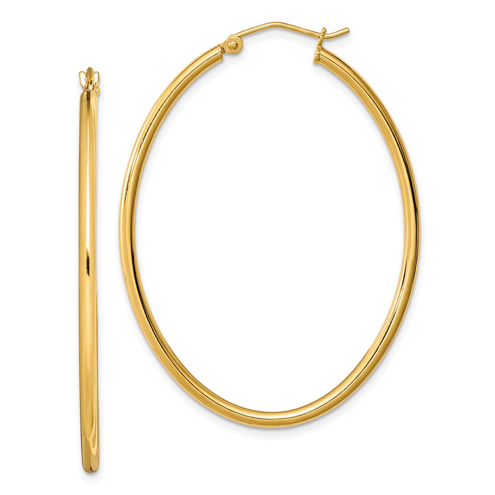 Sterling Silver Polished 6mm Round Hoop Earrings