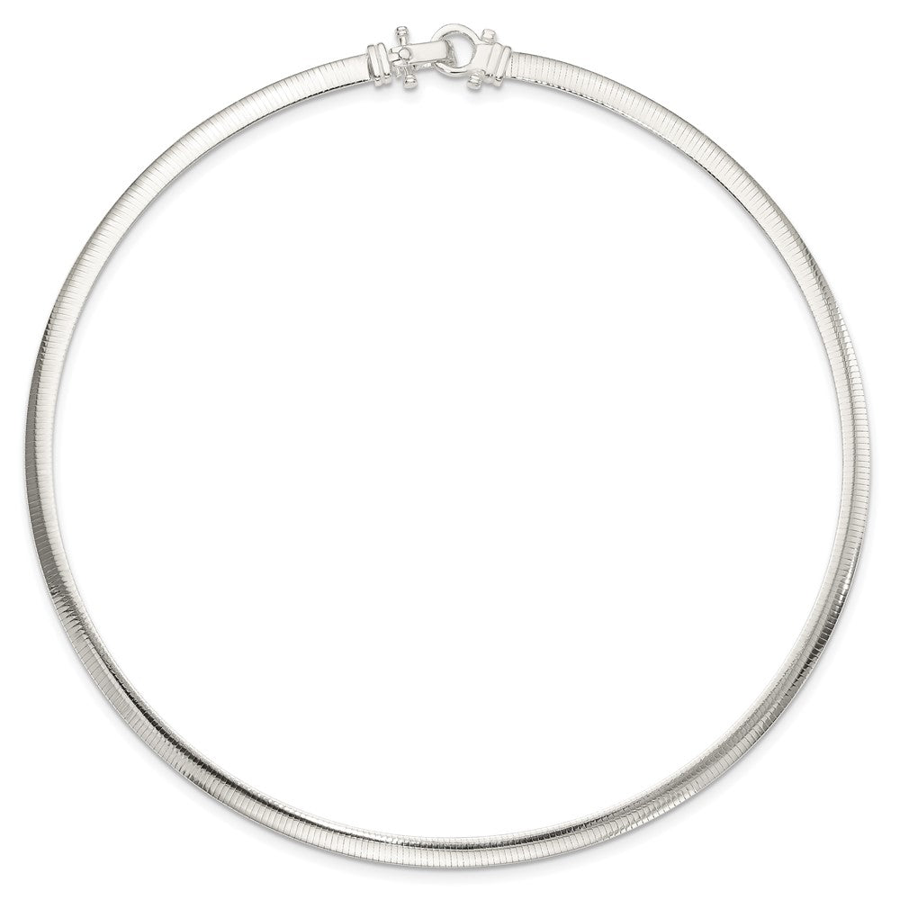 Sterling Silver 4.5mm Polished Cubetto 16in Necklace 16 Inches