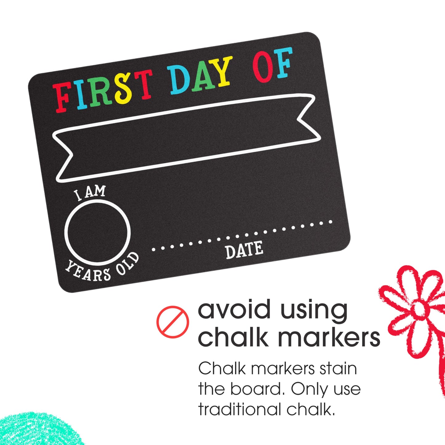 Pearhead First and Last Day Chalkboard Signs