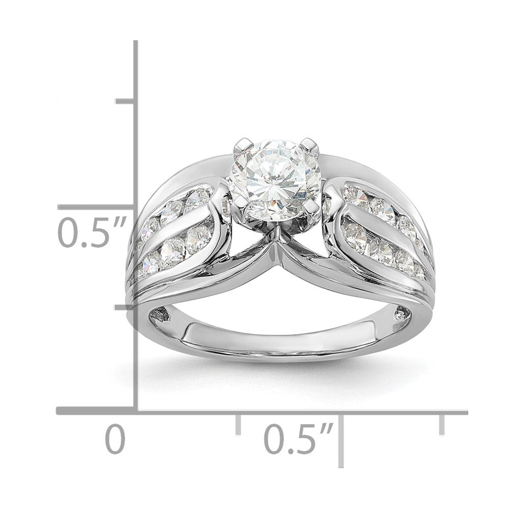 Sterling Silver Rhodium-plated Diamonore Ring