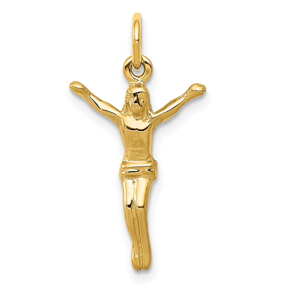 10k Crucifix Charm Yellow Gold