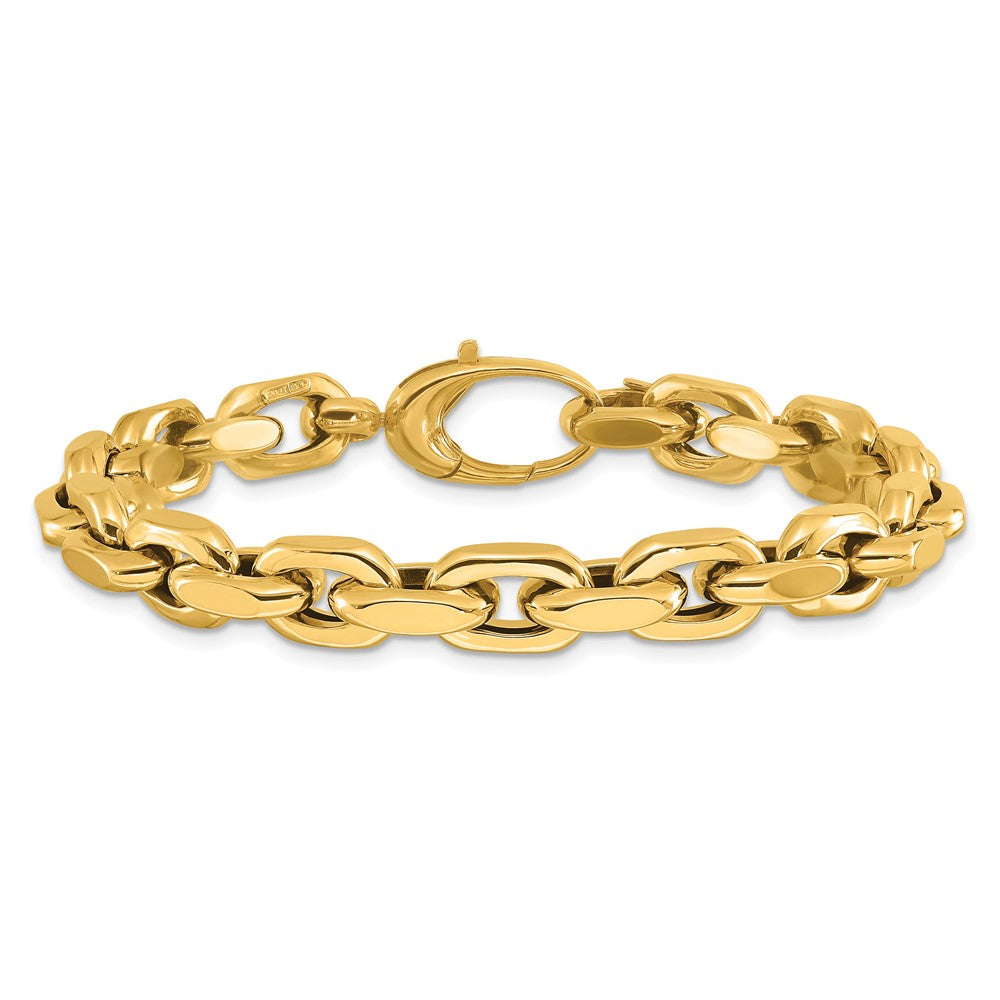 14K Polished Fancy Link Bracelet 7.5  inches