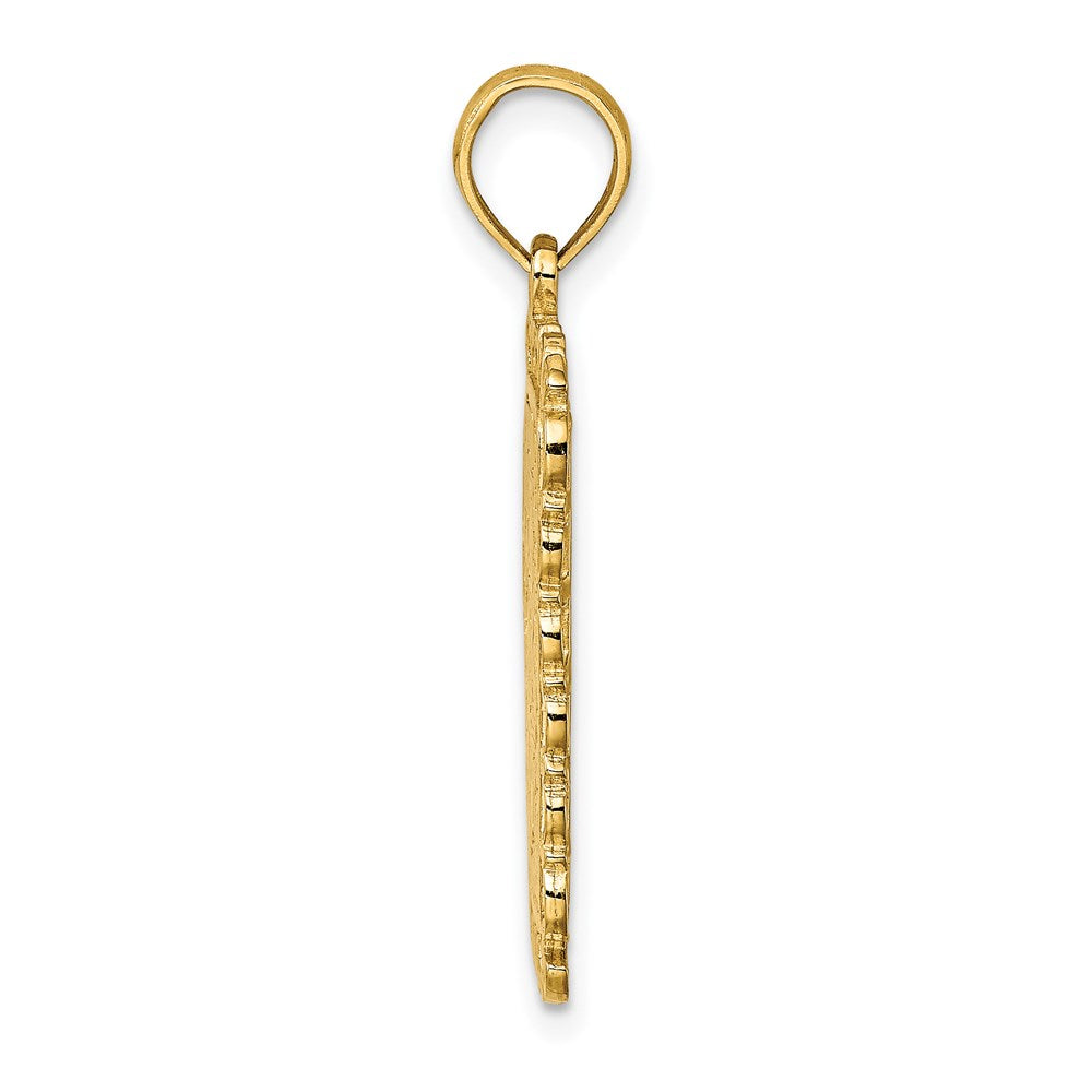 14K King Playing Card Charm