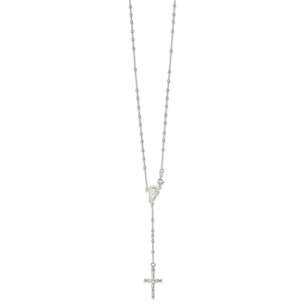Sterling Silver Crucifix Necklace 24 Inches