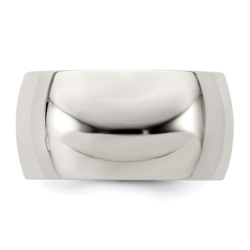 Sterling Silver 10mm Half Round Size 10.5 Band