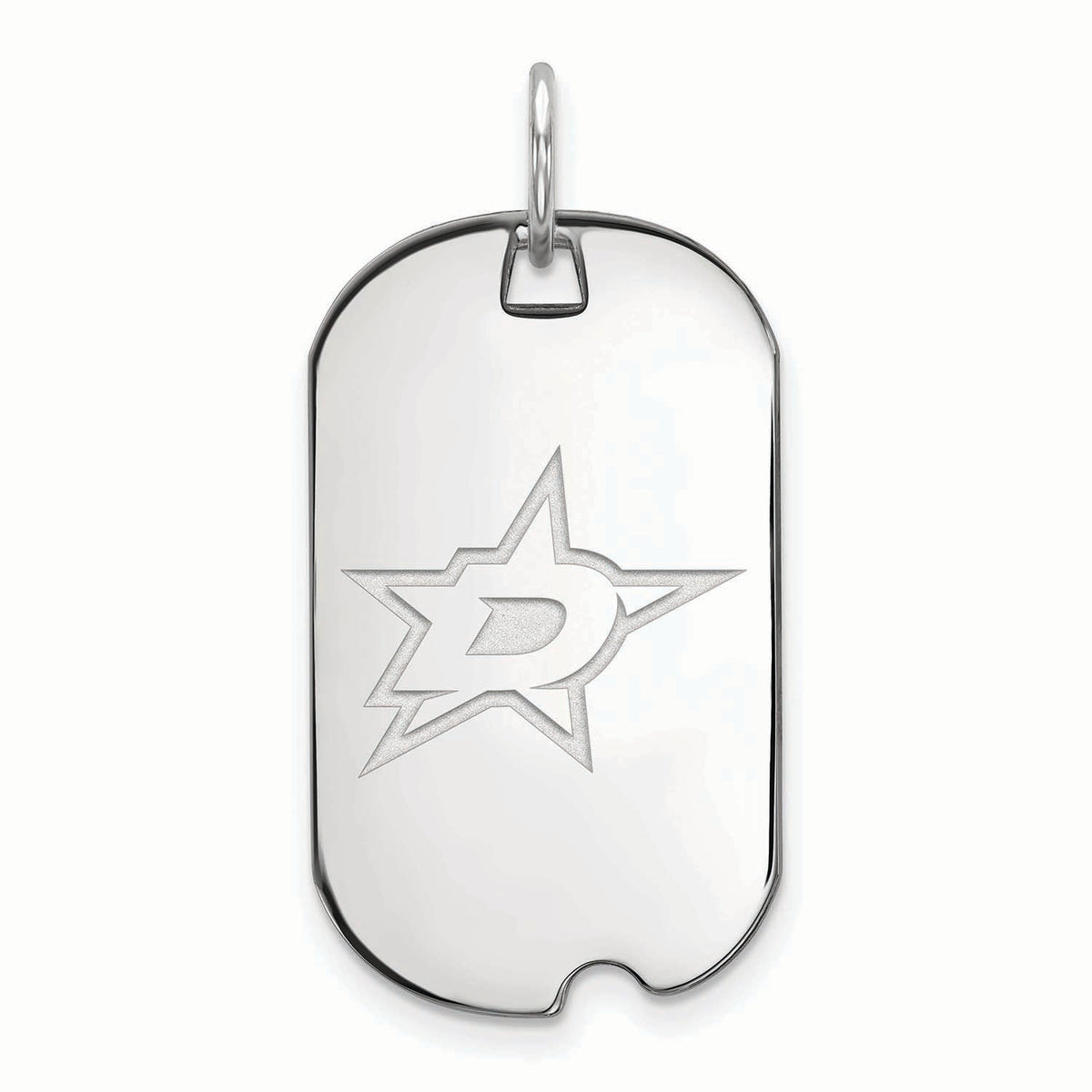 Women's Dallas Stars Sterling Silver Small Dog Tag