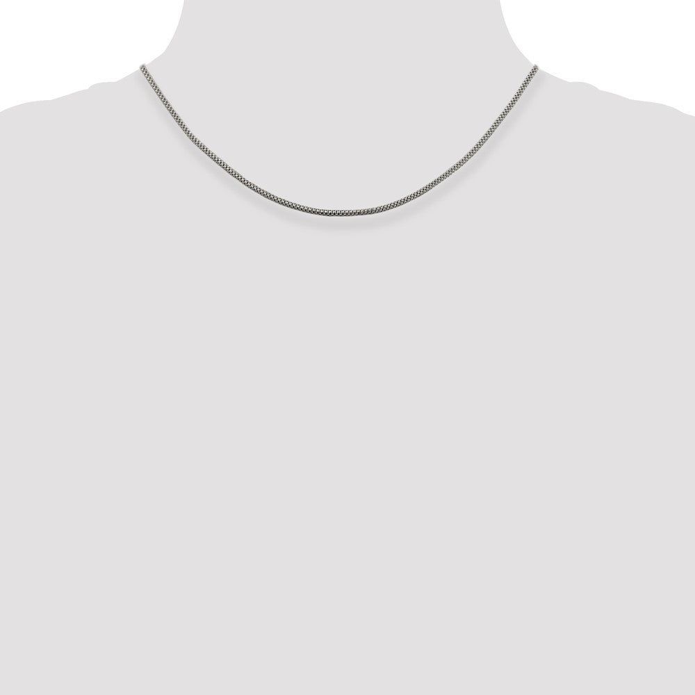 Sterling Silver 2mm Corona Chain 16 Inches