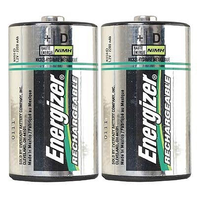 Energizer Rechargeable D Batteries (2 Pack), D Cell Batteries