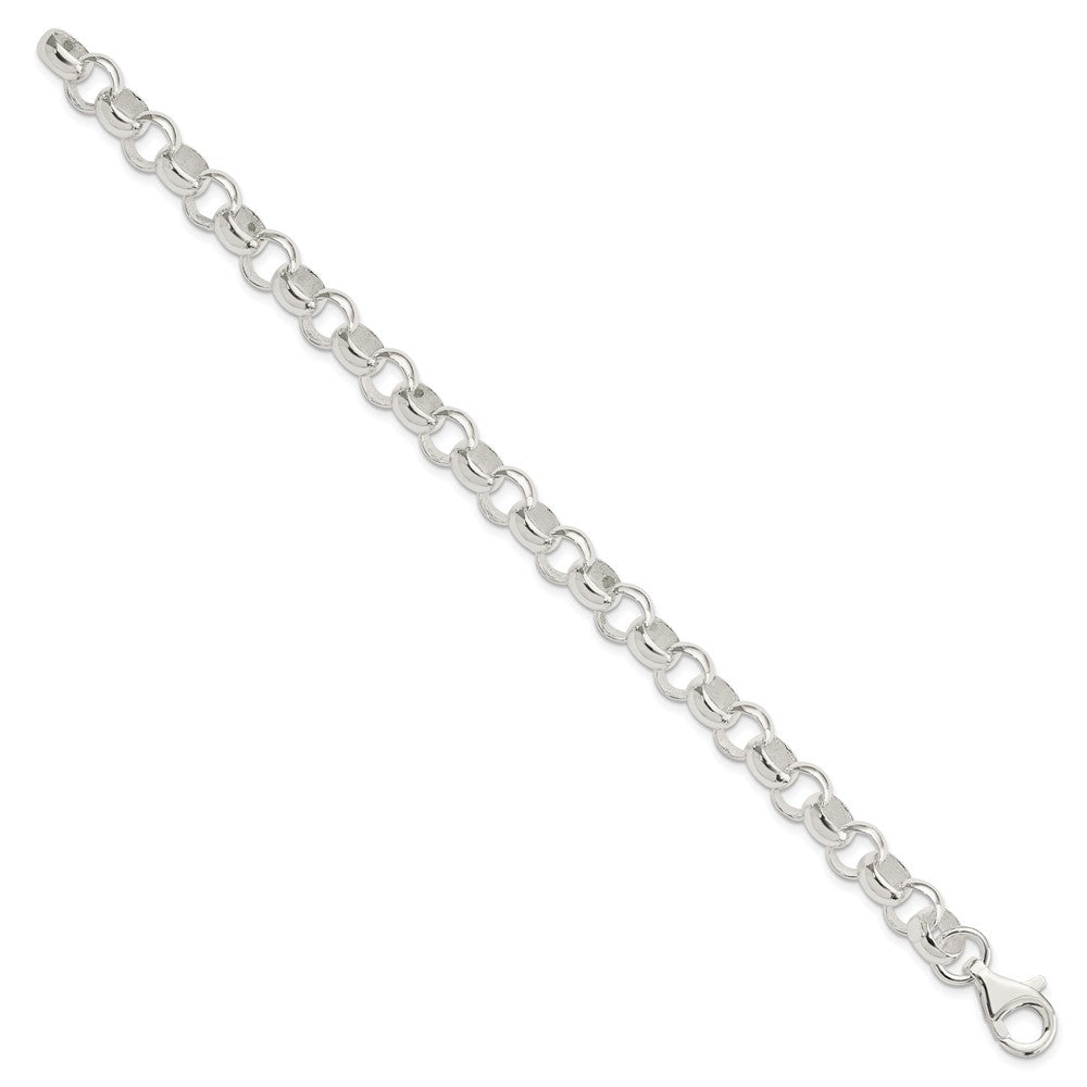Sterling Silver 8.00mm Belcher Light Bracelet 7.5 inches